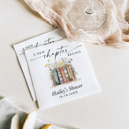 Ein neues Kapitel beginnt, buchen Thema Kinderdusc Serviette