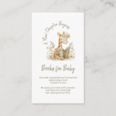 Ein neues Kapitel beginnt Bücher für Babyeinlage Begleitkarte (Vorderseite)