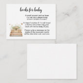 Ein neues Kapitel beginnt Bücher fürs Baby Beilage Hinweiskarte (Vorne/Hinten)