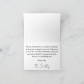 Ein neues Kapitel beginnt  Dankeskarte (Innenseite)