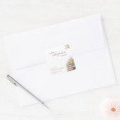 Ein neues Kapitel beginnt das Brautparty Bücher Quadratischer Aufkleber (Umschlag)