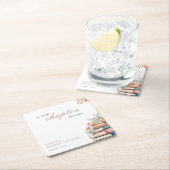 Ein neues Kapitel beginnt das Brautparty Bücher Rechteckiger Pappuntersetzer (Vor Ort)