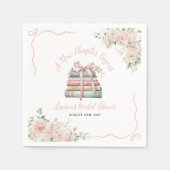 Ein neues Kapitel beginnt das Brautparty Serviette (Vorderseite)