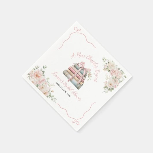 Ein neues Kapitel beginnt das Brautparty Serviette (Ecke)