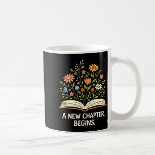 Ein neues Kapitel beginnt, das die Bibliothek der  Kaffeetasse