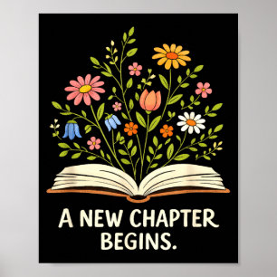 Ein neues Kapitel beginnt, das die Bibliothek der  Poster