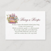 Ein neues Kapitel beginnt das Rezept für die Braut Begleitkarte (Vorderseite)
