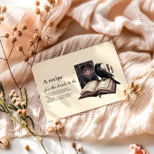 Ein neues Kapitel beginnt dunkelraven Brautrezeptu Begleitkarte