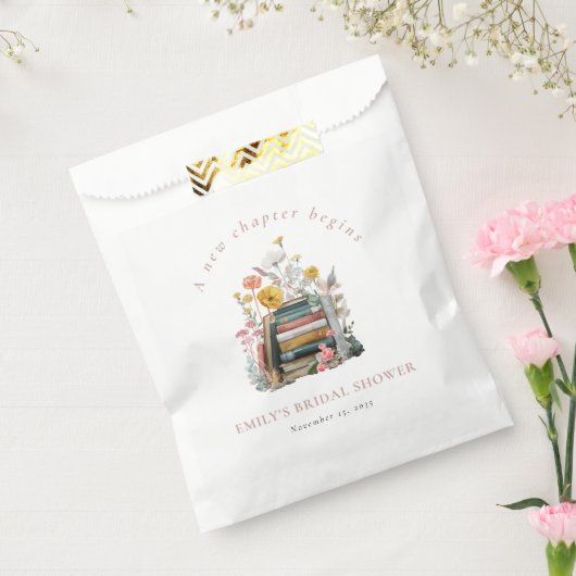 Ein neues Kapitel beginnt Florale Bücher Brautdusc Geschenktütchen (Versiegelt)