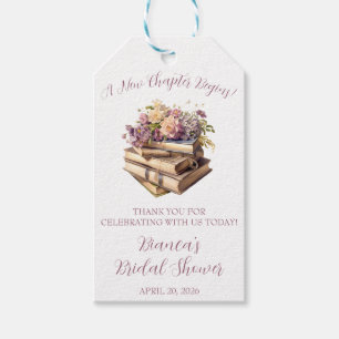 Ein neues Kapitel beginnt! Frühlingsfloral-Brautpa Geschenkanhänger