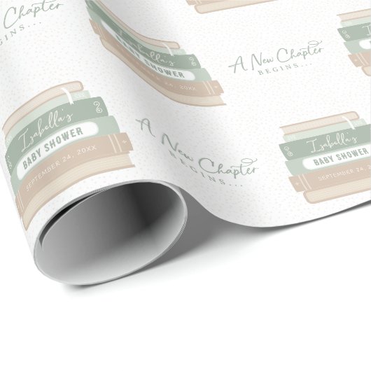 Ein neues Kapitel beginnt - Individuelles Märchenb Geschenkpapier (Rolleneckpunkt)