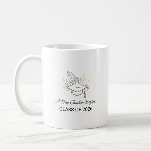 Ein neues Kapitel beginnt Klasse 2026 Kaffeetasse (Links)