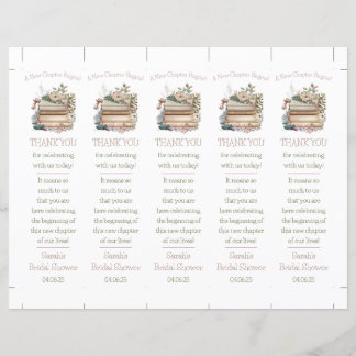 Ein neues Kapitel beginnt! Lesezeichen Dusche Gefa