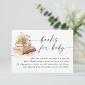 Ein neues Kapitel beginnt mit Baby-Duschbüchern fü Begleitkarte (Stehend Vorderseite)