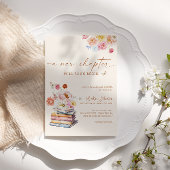 Ein neues Kapitel beginnt mit Brautparty-Blumenbüc Einladung