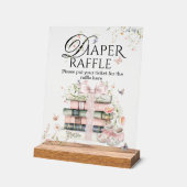 Ein neues Kapitel beginnt mit dem Blumenbuch Kinde Acrylschild (Winkel)