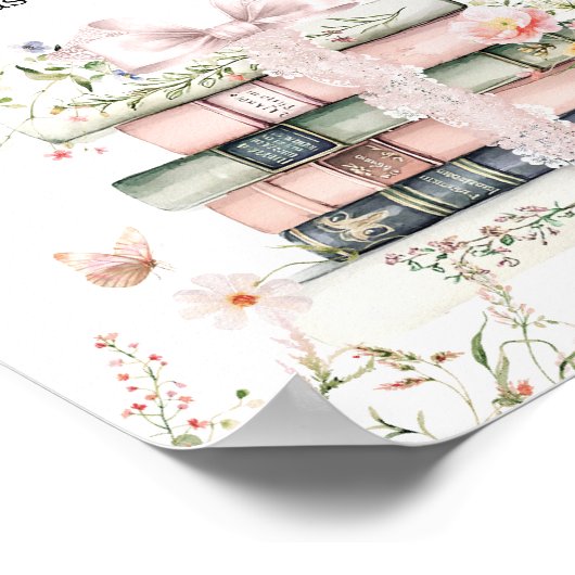 Ein neues Kapitel beginnt mit dem Blumenbuch Kinde Poster (Ecke)