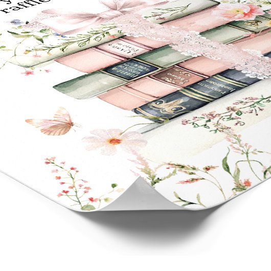 Ein neues Kapitel beginnt mit dem Blumenbuch Kinde Poster (Ecke)