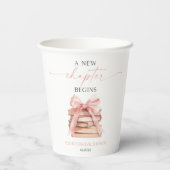 Ein neues Kapitel beginnt mit dem Brautparty "Pink Pappbecher (Rückseite)