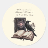 Ein neues Kapitel beginnt mit dem dunkelraven Brau Runder Aufkleber (Vorderseite)