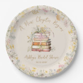 Ein neues Kapitel beginnt mit dem rustikalen Braut Pappteller (Vorderseite)