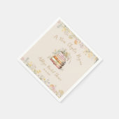 Ein neues Kapitel beginnt mit dem rustikalen Braut Serviette (Ecke)