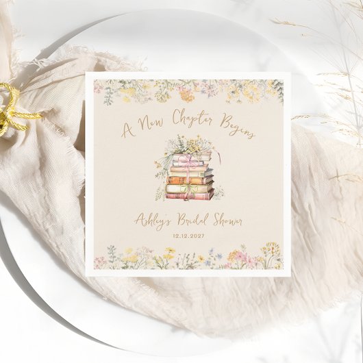 Ein neues Kapitel beginnt mit dem rustikalen Braut Serviette