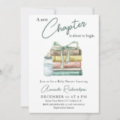 Ein neues Kapitel beginnt mit der Baby-Dusche Einladung (Vorderseite)