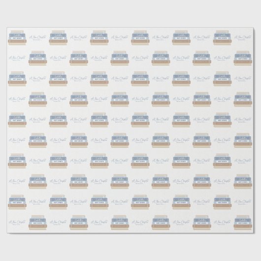 Ein neues Kapitel beginnt mit der Baby-Dusche für Geschenkpapier (Flach)