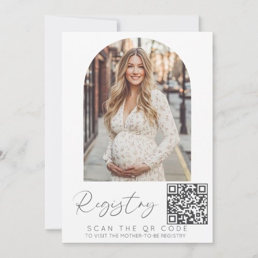 Ein neues Kapitel beginnt mit der Babydusche Einladung (Rückseite)