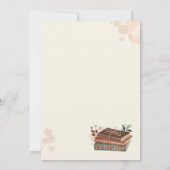 Ein neues Kapitel beginnt mit der Babydusche Einladung (Rückseite)