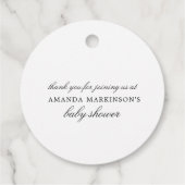 Ein neues Kapitel beginnt mit der Babydusche Geschenkanhänger (Rückseite)