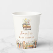 Ein neues Kapitel beginnt mit der Babydusche Pappbecher (Rückseite)