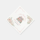 Ein neues Kapitel beginnt mit der Babydusche Serviette (Ecke)