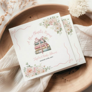 Ein neues Kapitel beginnt mit der Babydusche Serviette