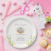 Ein neues Kapitel beginnt mit der Blumen-Igel-Kind Pappteller (Party)