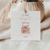 Ein neues Kapitel beginnt mit der Pink Bow Books B Geschenkanhänger