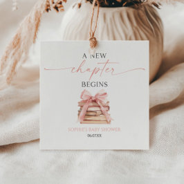 Ein neues Kapitel beginnt mit der Pink Bow Books B Geschenkanhänger