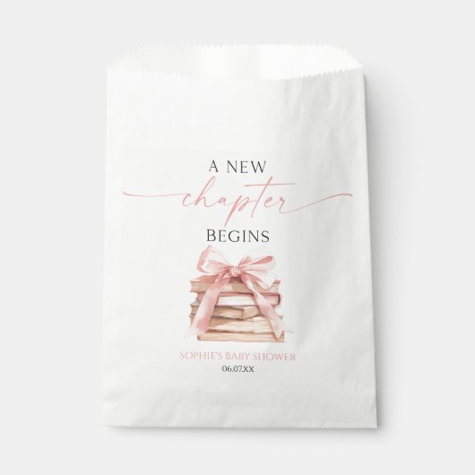 Ein neues Kapitel beginnt mit der Pink Bow Books B Geschenktütchen (Vorderseite)
