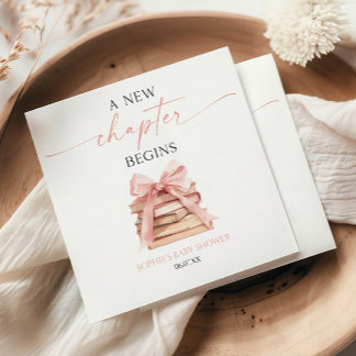 Ein neues Kapitel beginnt mit der Pink Bow Books B Serviette