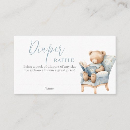 Ein neues Kapitel beginnt mit der Teddy Bear Diape Begleitkarte (Vorderseite)