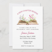 Ein neues Kapitel beginnt mit der Wildblumen-Rente Einladung (Vorderseite)