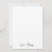 Ein neues Kapitel beginnt mit der Wildblumen-Rente Einladung (Rückseite)