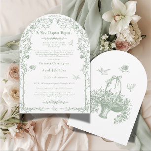 Ein neues Kapitel beginnt mit einer eleganten Vint Einladung