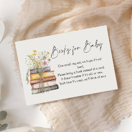 Ein neues Kapitel beginnt mit Wildblume Book Baby  Begleitkarte