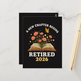 Ein neues Kapitel beginnt Rentner 2026 Postkarte