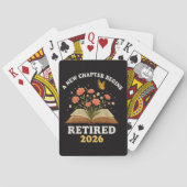 Ein neues Kapitel beginnt Rentner 2026 Spielkarten (Rückseite)