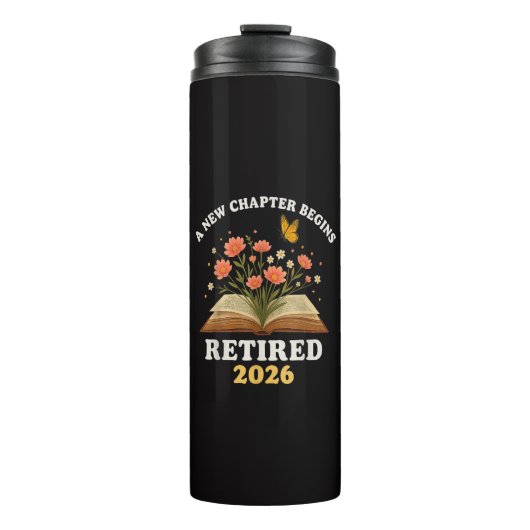 Ein neues Kapitel beginnt Rentner 2026 Thermosbecher (Vorderseite)
