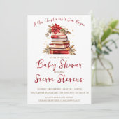 Ein neues Kapitel beginnt, Weihnachts Thema Kinder Einladung (Stehend Vorderseite)