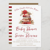 Ein neues Kapitel beginnt, Weihnachts Thema Kinder Einladung (Vorne/Hinten)